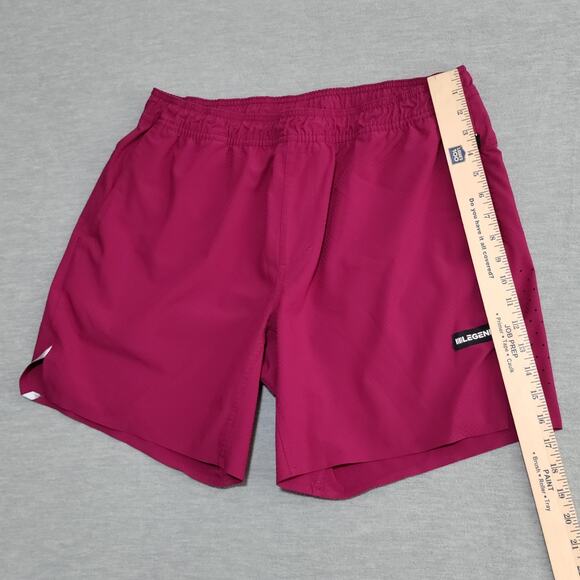 Legends Relay Linerless 7” Shorts Size XL Maroon Red Athletic Workout Drawstring - Picture 12 of 13